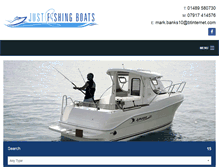 Tablet Screenshot of justfishingboats.co.uk